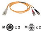 Tripp Lite Multimode Fiber Optic ST/LC Patch Cable, Orange Jacket, 5M