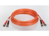 Tripp Lite Multi mode Fiber Optic ST/ST Patch Cable, Orange Jacket, 1M