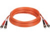 Tripp Lite Multi mode Fiber Optic ST/ST Patch Cable, Orange Jacket, 5M