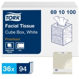 Tork Premium Facial Tissue Cube, 36 white box per Case.