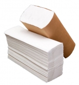 Multifold White 9.20"x9.40" Towel. 250 pk, 16pk per case.