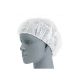 Polypropylene Pleated Bouffant Cap, 24 in, White, 1000/CT